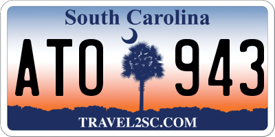 SC license plate ATO943