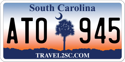 SC license plate ATO945