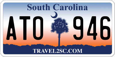 SC license plate ATO946