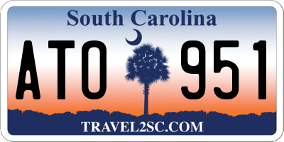 SC license plate ATO951