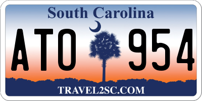 SC license plate ATO954