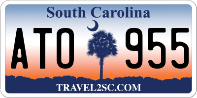 SC license plate ATO955