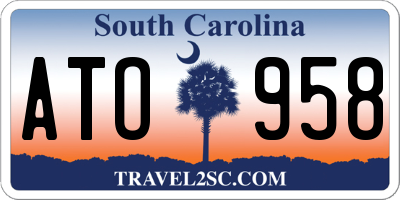 SC license plate ATO958