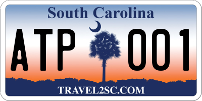 SC license plate ATP001