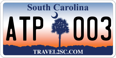 SC license plate ATP003