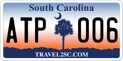 SC license plate ATP006