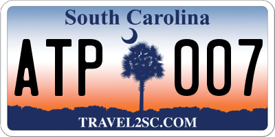 SC license plate ATP007