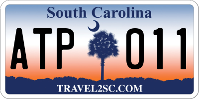 SC license plate ATP011
