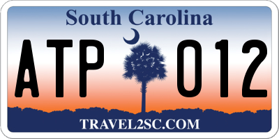 SC license plate ATP012