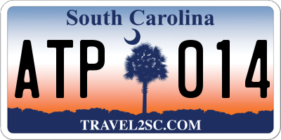 SC license plate ATP014