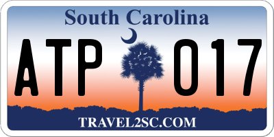 SC license plate ATP017