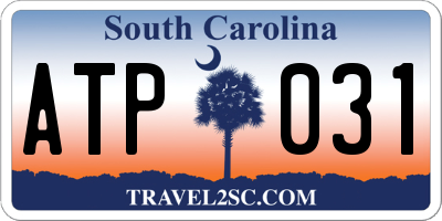SC license plate ATP031