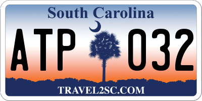 SC license plate ATP032