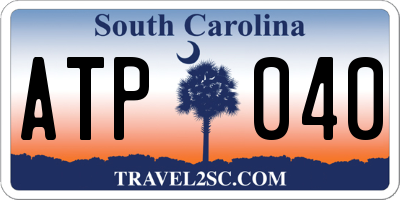 SC license plate ATP040