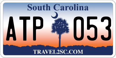 SC license plate ATP053