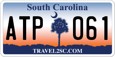 SC license plate ATP061