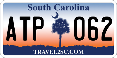 SC license plate ATP062