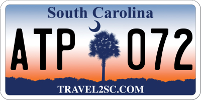 SC license plate ATP072