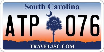 SC license plate ATP076