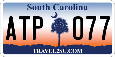 SC license plate ATP077