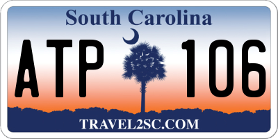 SC license plate ATP106