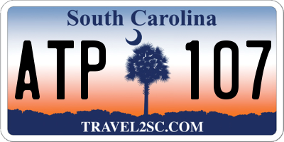 SC license plate ATP107