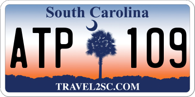 SC license plate ATP109
