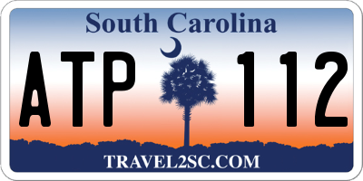 SC license plate ATP112
