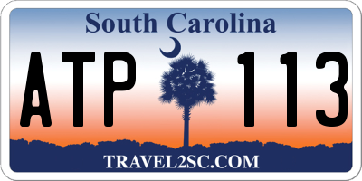SC license plate ATP113