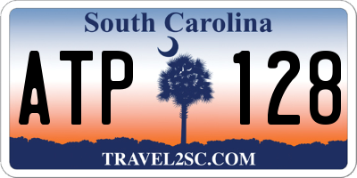 SC license plate ATP128