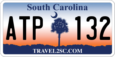 SC license plate ATP132