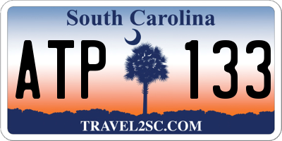 SC license plate ATP133