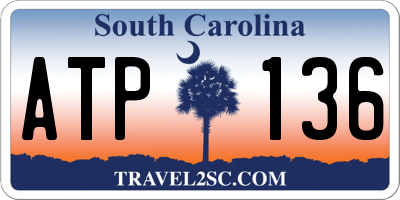 SC license plate ATP136