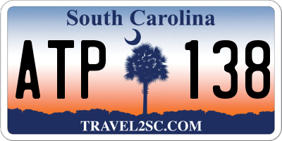 SC license plate ATP138
