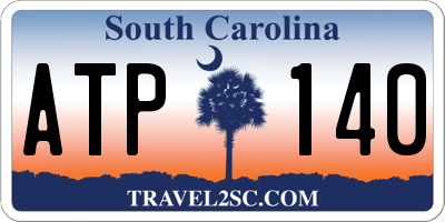 SC license plate ATP140