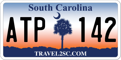 SC license plate ATP142