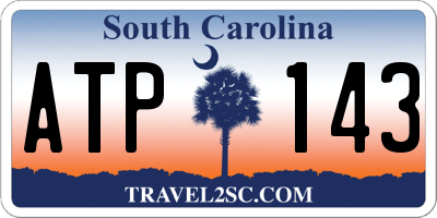 SC license plate ATP143