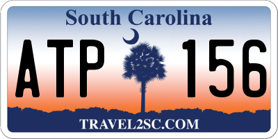 SC license plate ATP156