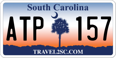 SC license plate ATP157