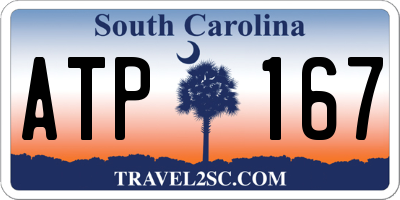SC license plate ATP167