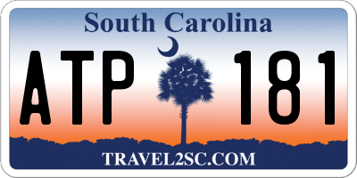SC license plate ATP181