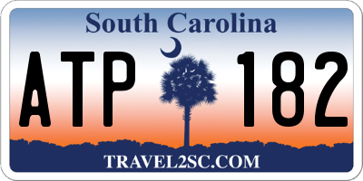 SC license plate ATP182