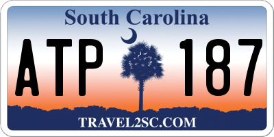 SC license plate ATP187