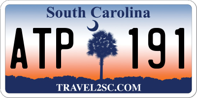 SC license plate ATP191