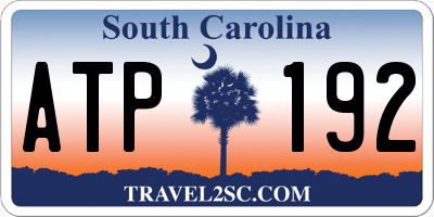 SC license plate ATP192
