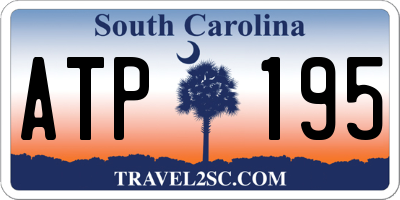 SC license plate ATP195