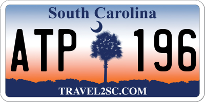 SC license plate ATP196