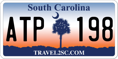 SC license plate ATP198