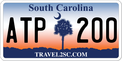 SC license plate ATP200