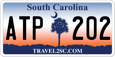 SC license plate ATP202